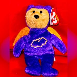 NWT Ty Beanie Babies Halloweenie Beanies Eek the Bear.